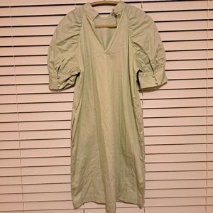 Puff Sleeve Shirt Dress